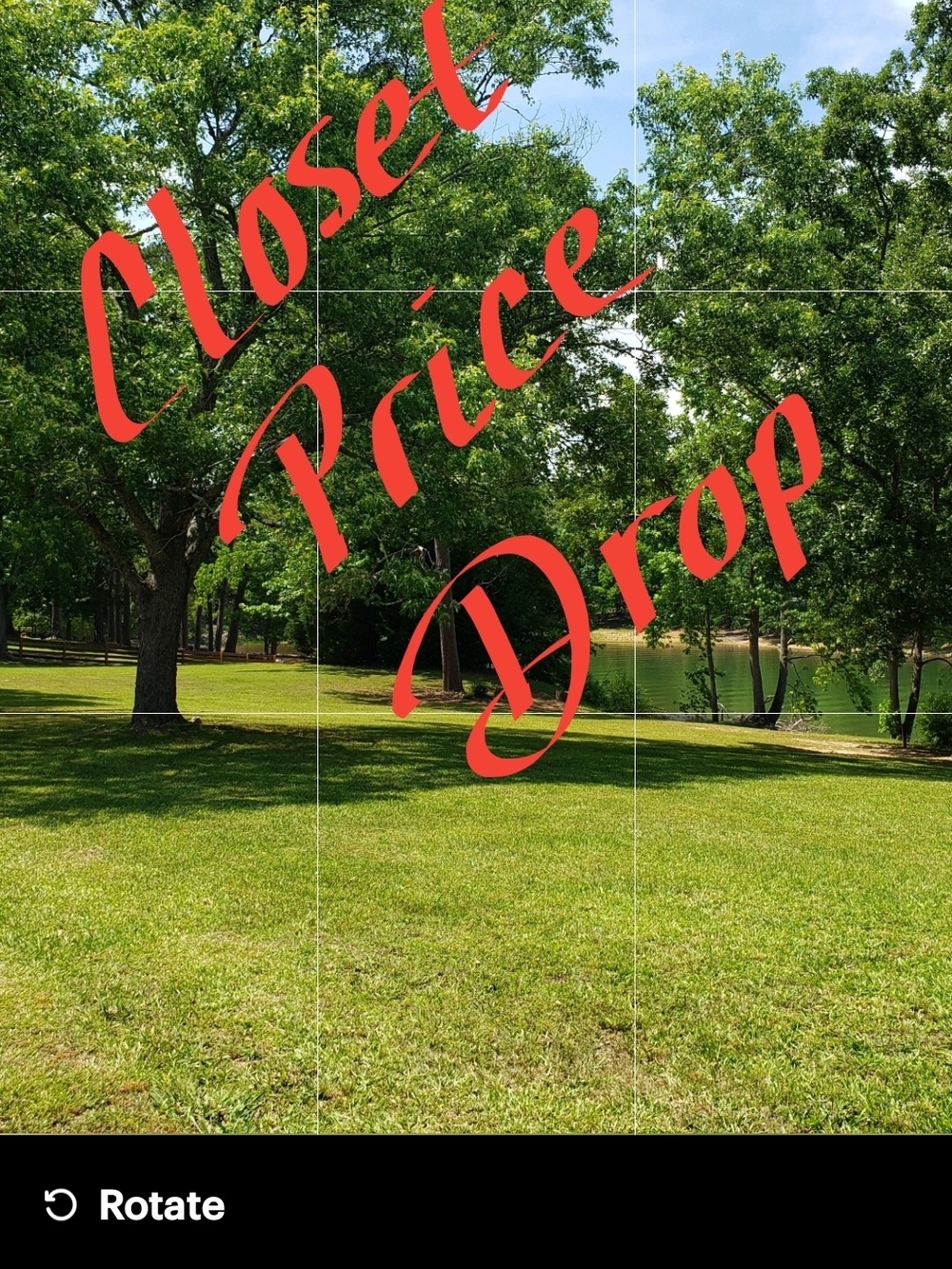 ** CLOSET PRICE DROP **